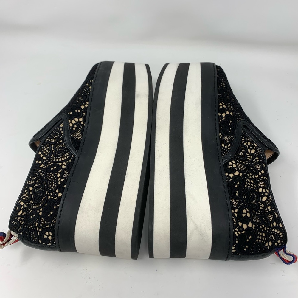 Gucci Black Sylvie Peggy Platform  Sneakers Size 36 - Picture 6 of 13